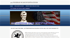 Desktop Screenshot of 419nigerianscaminvestigations.weebly.com