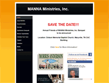 Tablet Screenshot of mannaministriesinc.weebly.com