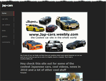 Tablet Screenshot of jap-cars.weebly.com