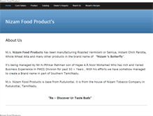 Tablet Screenshot of nizamfoodproduct.weebly.com