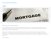 Tablet Screenshot of homeownersblog.weebly.com