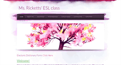 Desktop Screenshot of msrickettsesl.weebly.com