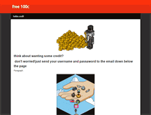 Tablet Screenshot of freehabbo100c.weebly.com