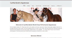 Desktop Screenshot of cburkehorses.weebly.com