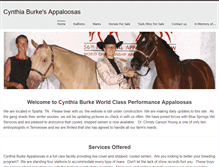 Tablet Screenshot of cburkehorses.weebly.com