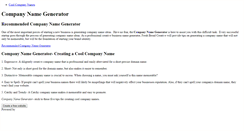 Desktop Screenshot of companynamegenerator.weebly.com