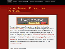 Tablet Screenshot of laceybruner.weebly.com