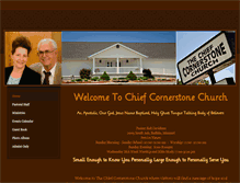 Tablet Screenshot of chiefcornerstonechurch.weebly.com