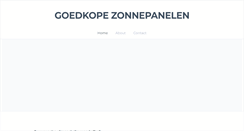 Desktop Screenshot of goedkopezonnepanelen.weebly.com
