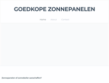 Tablet Screenshot of goedkopezonnepanelen.weebly.com