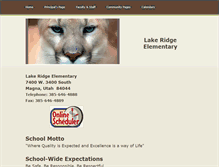 Tablet Screenshot of lakeridgecougars.weebly.com