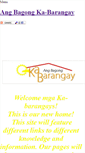 Mobile Screenshot of kabarangay.weebly.com