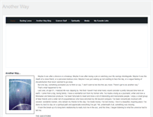 Tablet Screenshot of anotherway.weebly.com