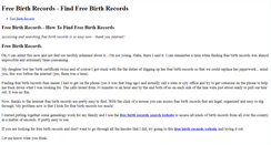 Desktop Screenshot of freebirthrecords.weebly.com