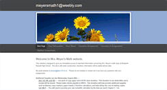 Desktop Screenshot of meyersmath1.weebly.com