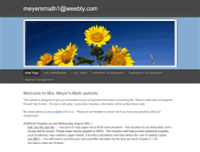 Tablet Screenshot of meyersmath1.weebly.com