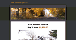 Desktop Screenshot of 2006yamahaapexgt.weebly.com