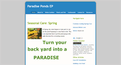 Desktop Screenshot of paradiseponds.weebly.com