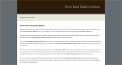 Desktop Screenshot of freebeatmakeronline.weebly.com