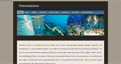 Desktop Screenshot of fisheriesscience.weebly.com