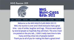 Desktop Screenshot of mhsreunion2011.weebly.com