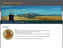 Tablet Screenshot of 1203outlanders.weebly.com