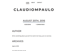 Tablet Screenshot of claudiompaulo.weebly.com