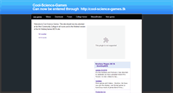 Desktop Screenshot of cool-science-games.weebly.com