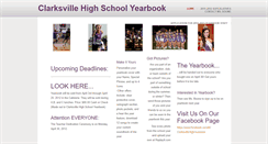 Desktop Screenshot of clarksvillehighschoolyearbook.weebly.com