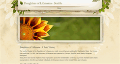 Desktop Screenshot of daughtersoflithuaniaseattle.weebly.com