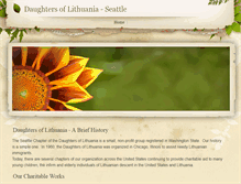 Tablet Screenshot of daughtersoflithuaniaseattle.weebly.com