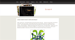 Desktop Screenshot of luckysixband.weebly.com