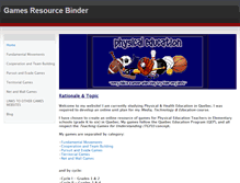 Tablet Screenshot of physedgamesbinder.weebly.com