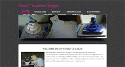 Desktop Screenshot of danasdecadentdesigns.weebly.com