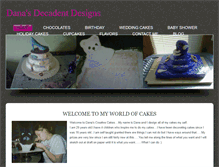 Tablet Screenshot of danasdecadentdesigns.weebly.com