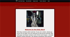 Desktop Screenshot of onedirtyword.weebly.com