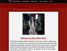 Tablet Screenshot of onedirtyword.weebly.com