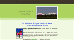 Desktop Screenshot of outbacksewingandupholstery.weebly.com