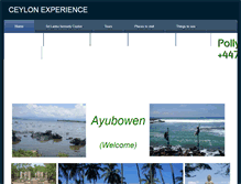 Tablet Screenshot of ceylonexperience.weebly.com