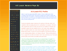 Tablet Screenshot of aaleachphysicaleducation.weebly.com