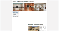 Desktop Screenshot of cheaprefinishingkitchencabinets.weebly.com