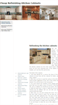 Mobile Screenshot of cheaprefinishingkitchencabinets.weebly.com