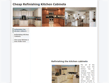 Tablet Screenshot of cheaprefinishingkitchencabinets.weebly.com