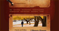 Desktop Screenshot of crockettlibrary.weebly.com