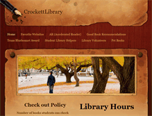 Tablet Screenshot of crockettlibrary.weebly.com