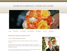 Tablet Screenshot of elopenashville.weebly.com