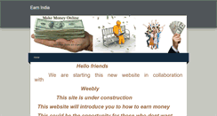 Desktop Screenshot of earn-india.weebly.com