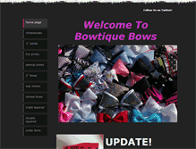 Tablet Screenshot of bootiesandbows.weebly.com