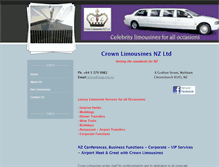 Tablet Screenshot of crownlimousines.weebly.com