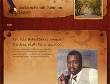 Tablet Screenshot of jacksonfamilyreunionlegacy.weebly.com